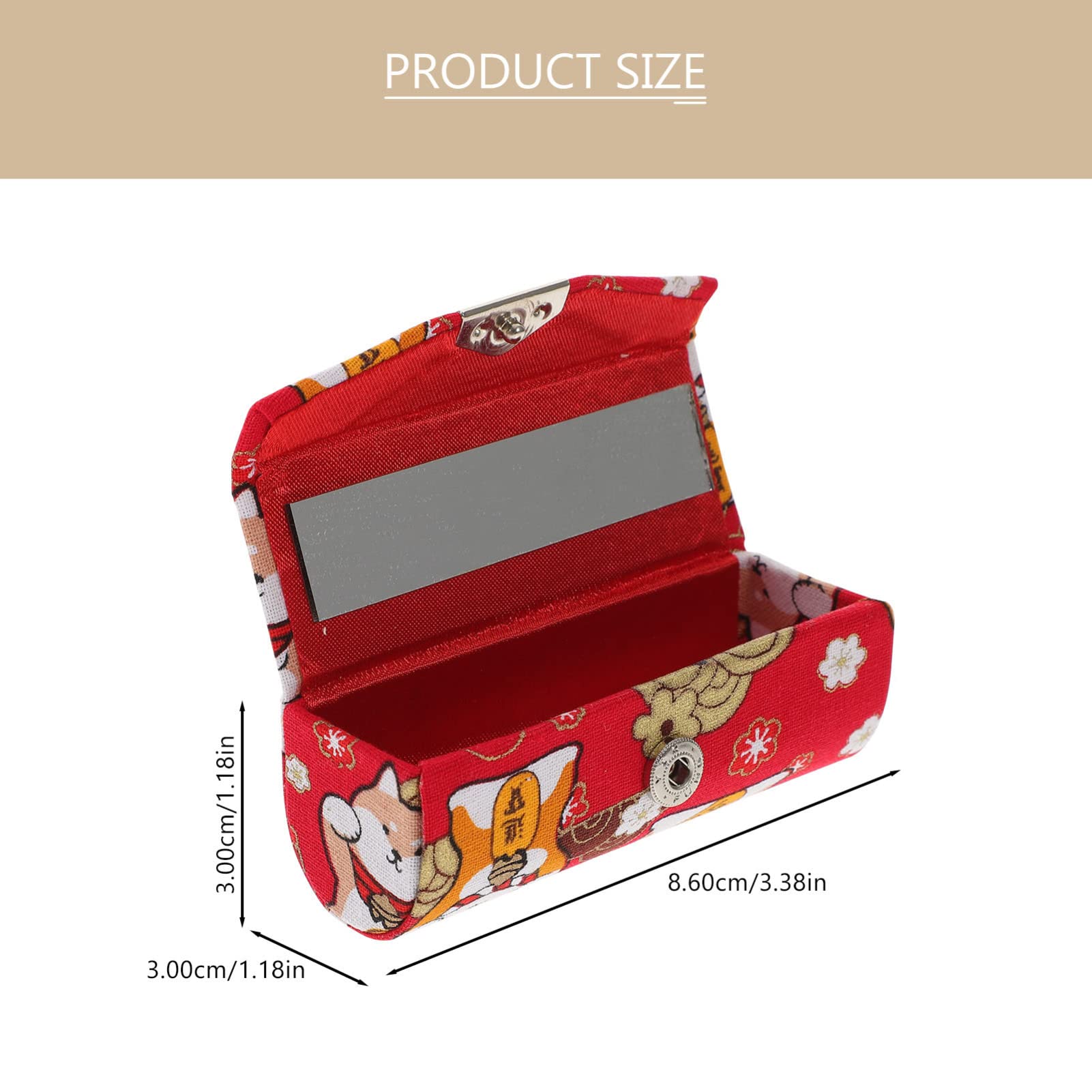 Amazon.co.jp: リップケース 口紅ケース ミラー付き 1本入れ 口紅